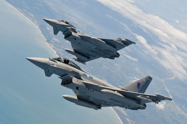 Patru Eurofighter Typhoon au aterizat la Kogălniceanu