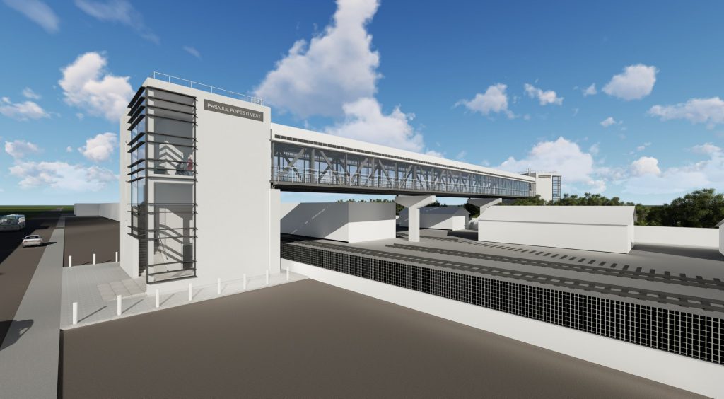 Pasarelă pietonală peste calea ferată la Constanța. Când va fi finalizat proiectul așteptat de ani de zile de comunitate