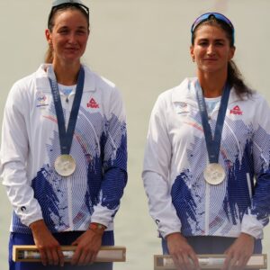 Ancuţa Bodnar şi Simona Radiş au câştigat argintul la dublu vâsle feminin, la Jocurile Olimpice de la Paris / Sursa foto: Prosport