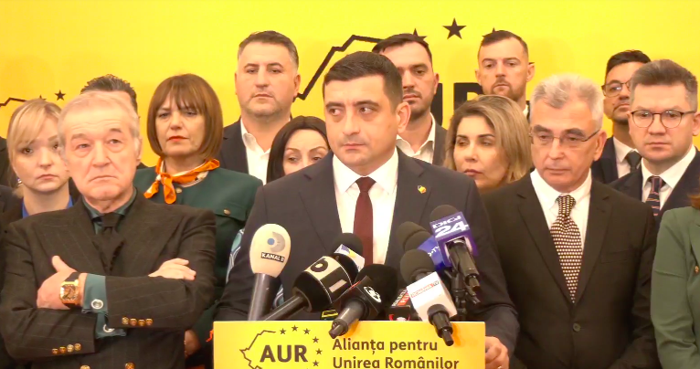 Sondaj CURS. AUR, detașat pe primul loc în preferințele electoratului. Aproape jumătate dintre români ar susține suspendarea președintelui Nicușor Dan
