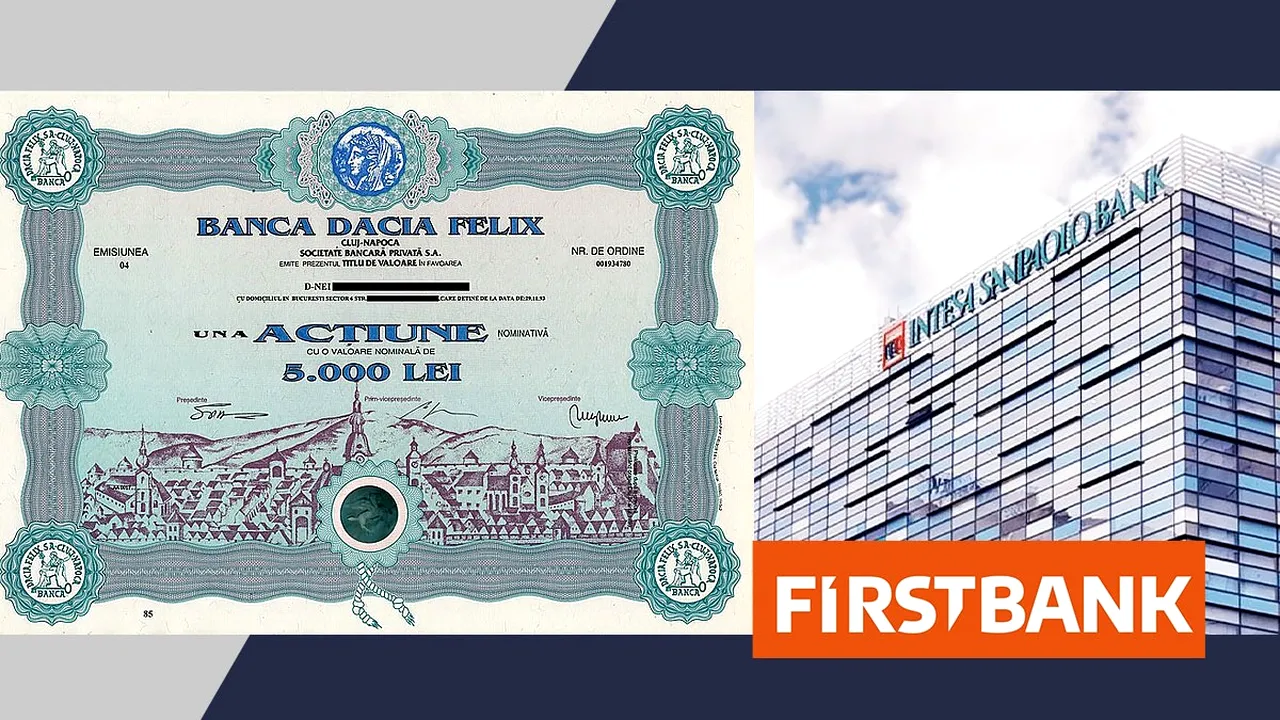 Definitiv. Lichidatorul Băncii Dacia Felix a pierdut procesul pentru pachetul majoritar al First Bank, cumpărată de Intesa Sanpaolo