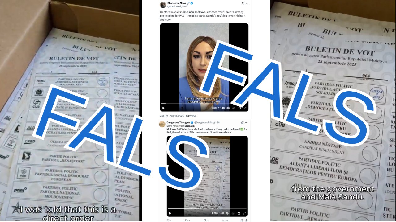 Imagini trucate cu BULETINE de vot în Republica Moldova / Comisia Electorală Centrală vorbește despre manipulare electorală