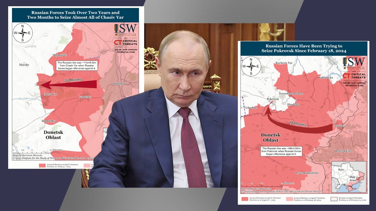 Centura de fortărețe urbane a Ucrainei, greu de spart. Putin PLUSEAZĂ, realitatea din regiunea Donețk îl contrazice