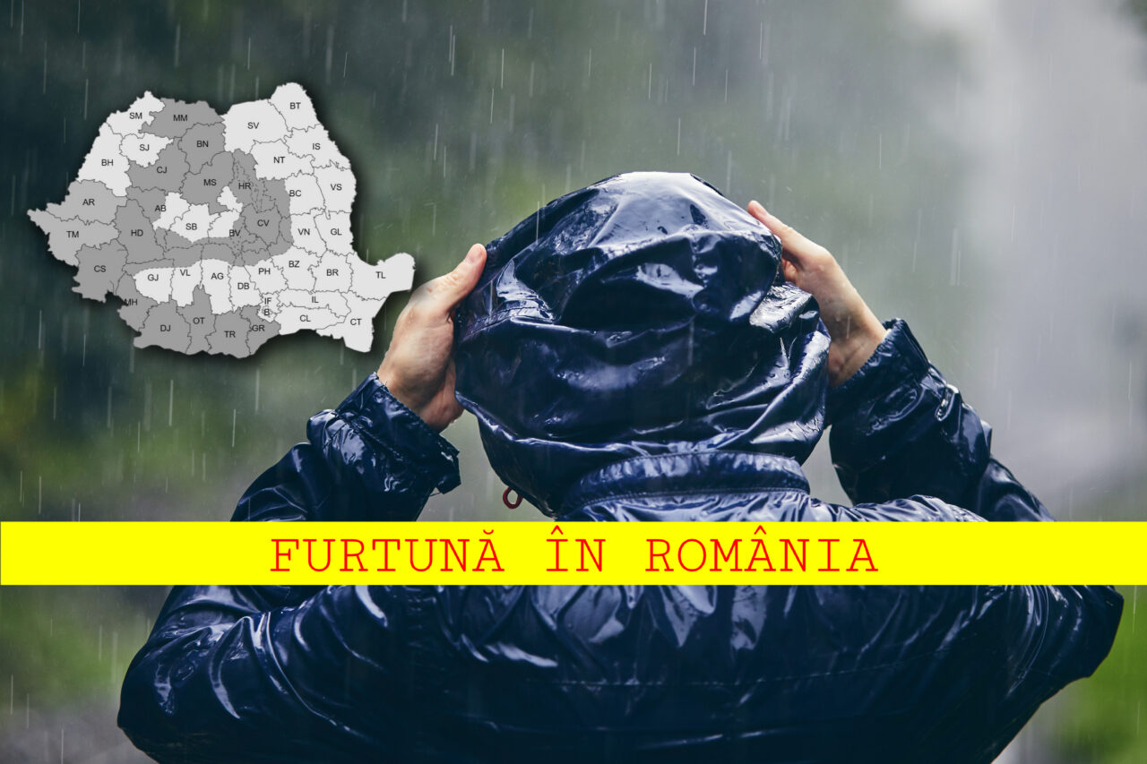 Alertă ANM în România. Cod galben și portocaliu de averse, vijelii puternice și instabilitate atmosferică în următoarele 9 ore