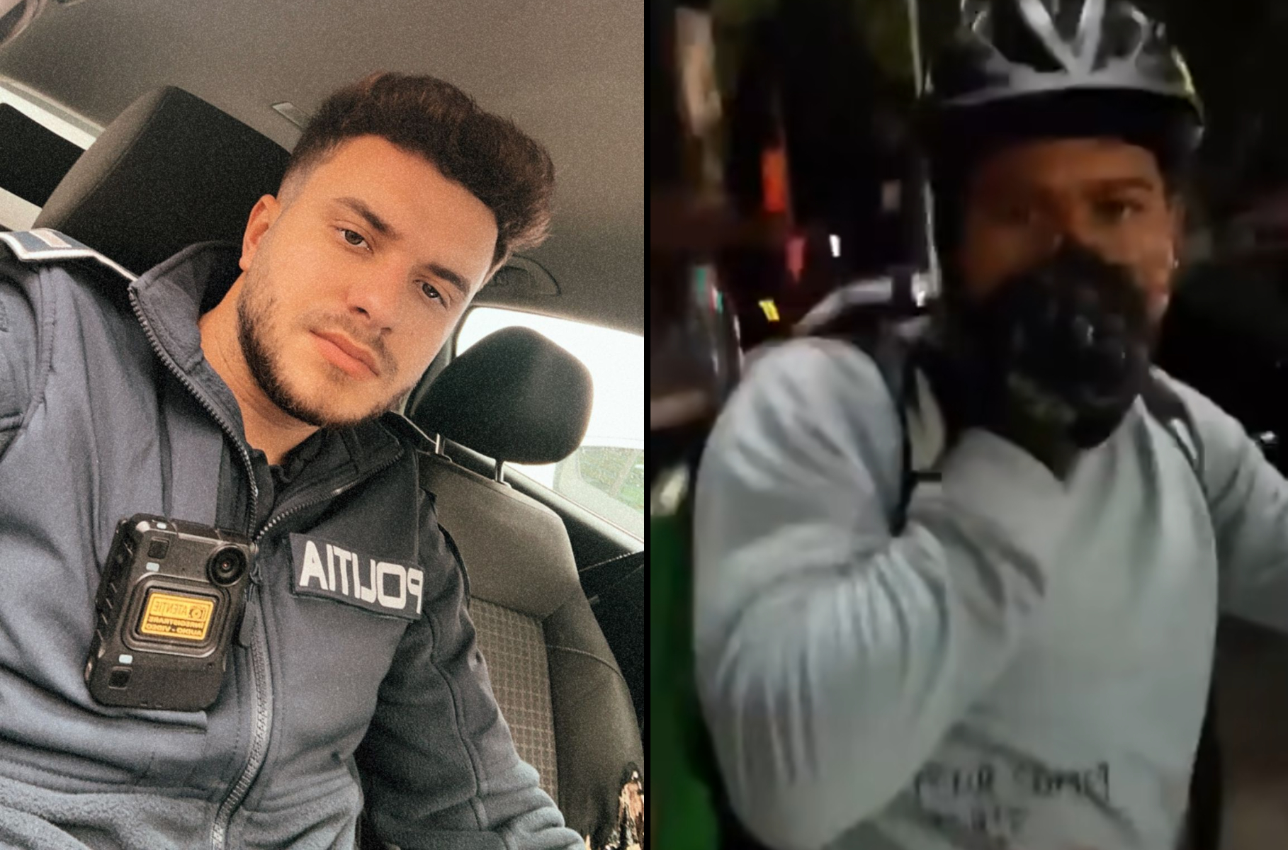 Polițistul care a prins agresorul livratorului din București