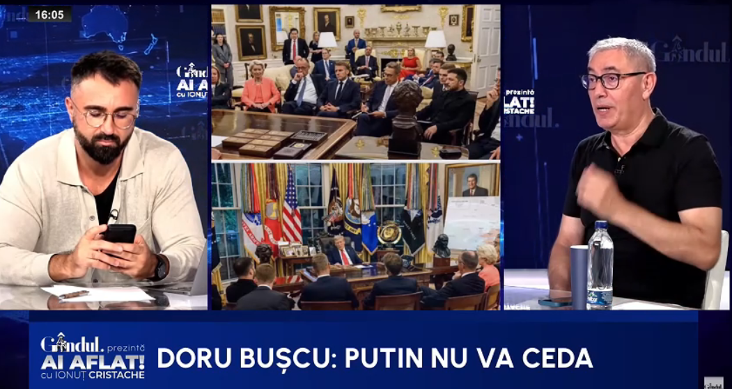 Doru Bușcu: „Putin nu va ceda, e un lucru care este vizibil din avion”