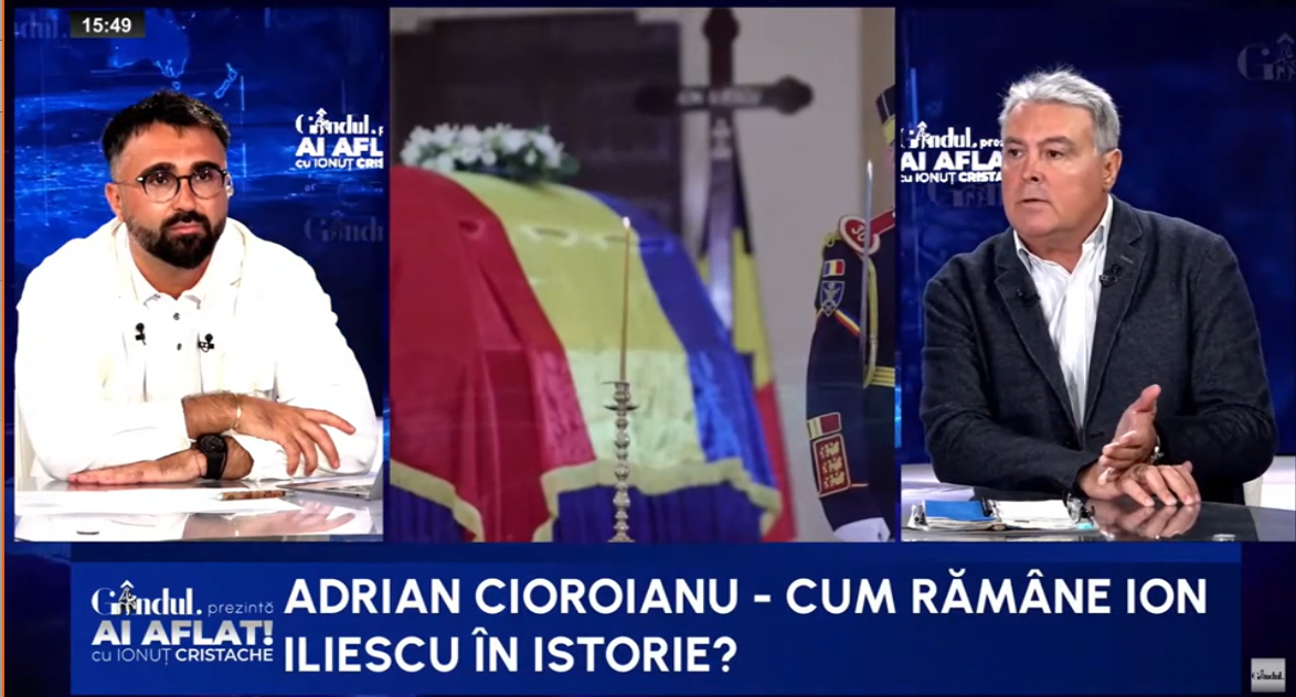 Adrian Cioroianu îl critică pe Nicușor Dan pentru absența de la catafalcul lui Ion Iliescu: Trebuia să vină la funeralii