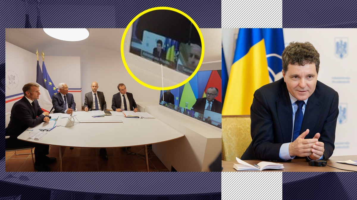 Marea întâlnire și MICUL președinte / Cum a apărut Nicușor Dan la videoconferința convocată de Merz