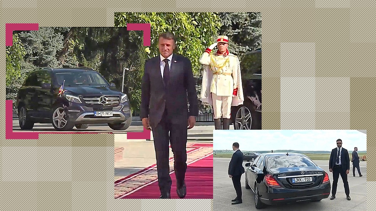 MISTERUL mașinii cu numere de București, care l-a plimbat pe MACRON prin Chișinău