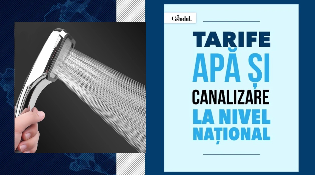 TOP 3 cele mai mici/mari tarife apă potabilă și canalizare în România, în luna septembrie 2025. Bucureștiul, pe podium