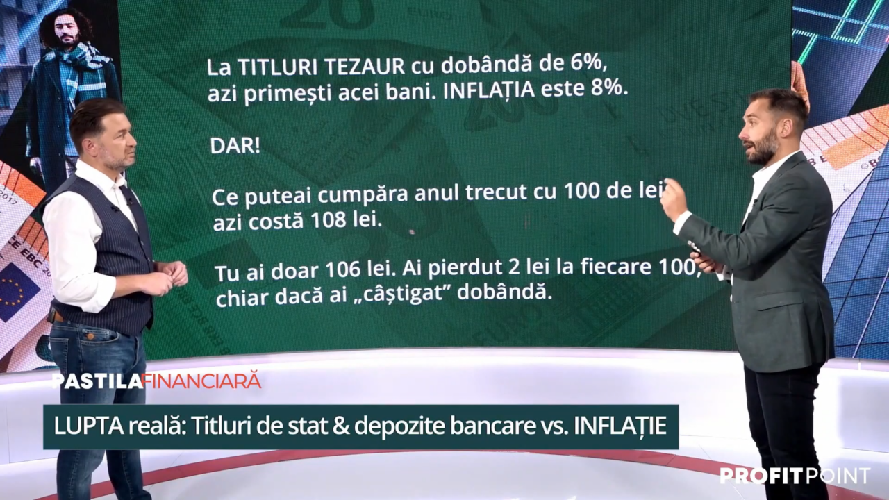 Alexandru Chirilă la „Pastila Financiară”: „Inflația este o forță constantă în capitalism. Cetățenii trebuie să învețe să-și SECURIZEZE banii”