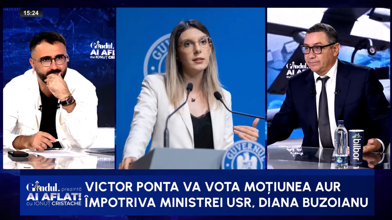 Ponta: „PSD a dat semnal să nu se voteze moțiunea împotriva lui Buzoianu. Ea, Țoiu și Moșteanu au mandat să BLOCHEZE lucruri esențiale pentru România”