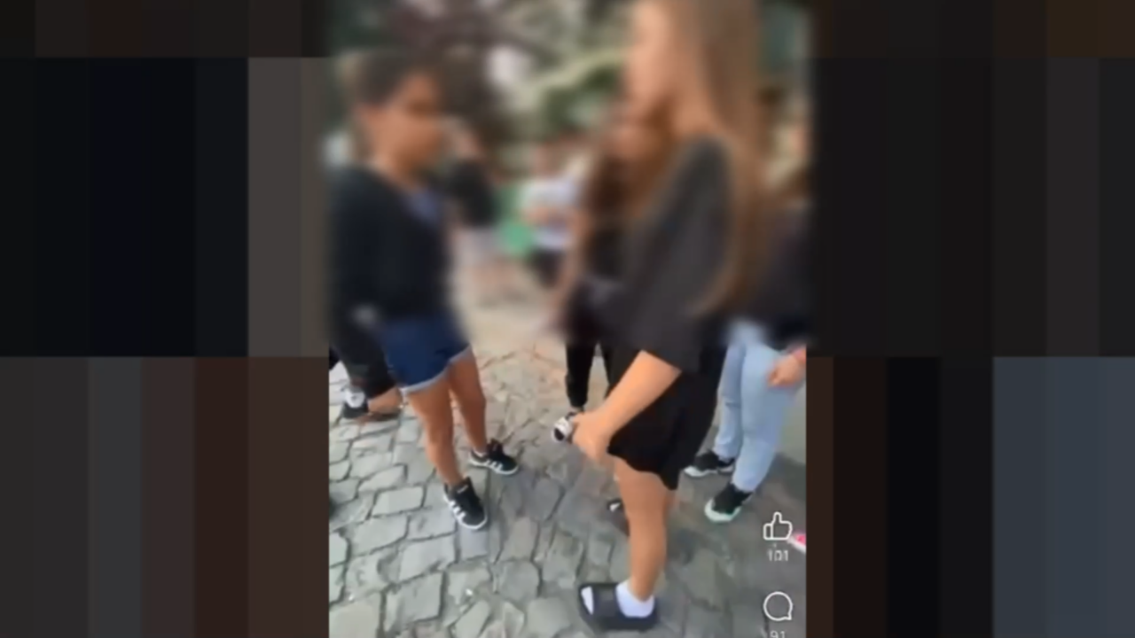 Două eleve din Tulcea, filmate în timp ce se BAT lângă liceu. Colegii au încurajat violențele