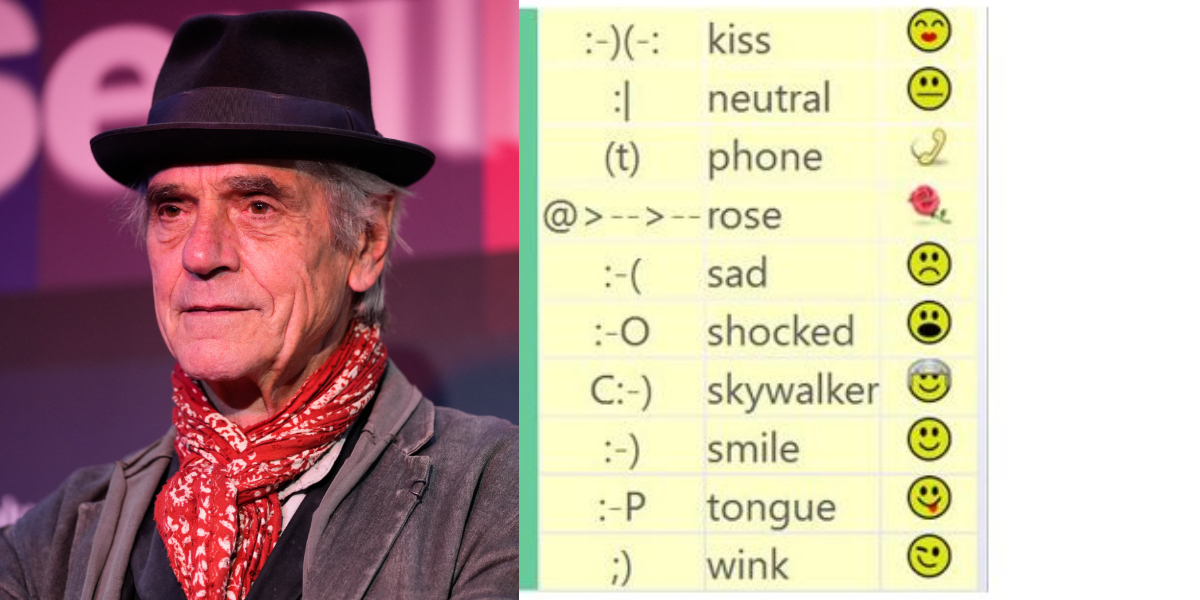 19 SEPTEMBRIE, calendarul zilei: Jeremy Irons împlinește 77 de ani/ Sunt folosite pentru prima dată emoticoanele :-) și :-( într-un mesaj