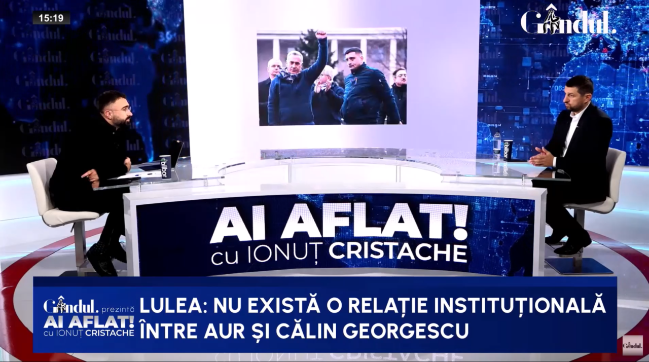 Marius Lulea, întrebat dacă AUR va face front comun cu Călin Georgescu: „Ar trebui să existe o traiectorie COMUNĂ”