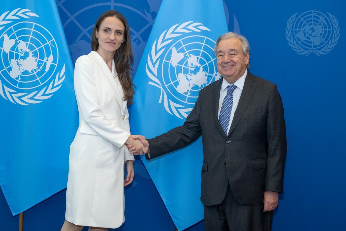 Oana Țoiu, ministrul Afacerilor Externe, s-a întâlnit cu António Guterres, secretarul general ONU: „Angajamentul nostru pentru consolidarea ordinii internaționale bazate pe reguli”