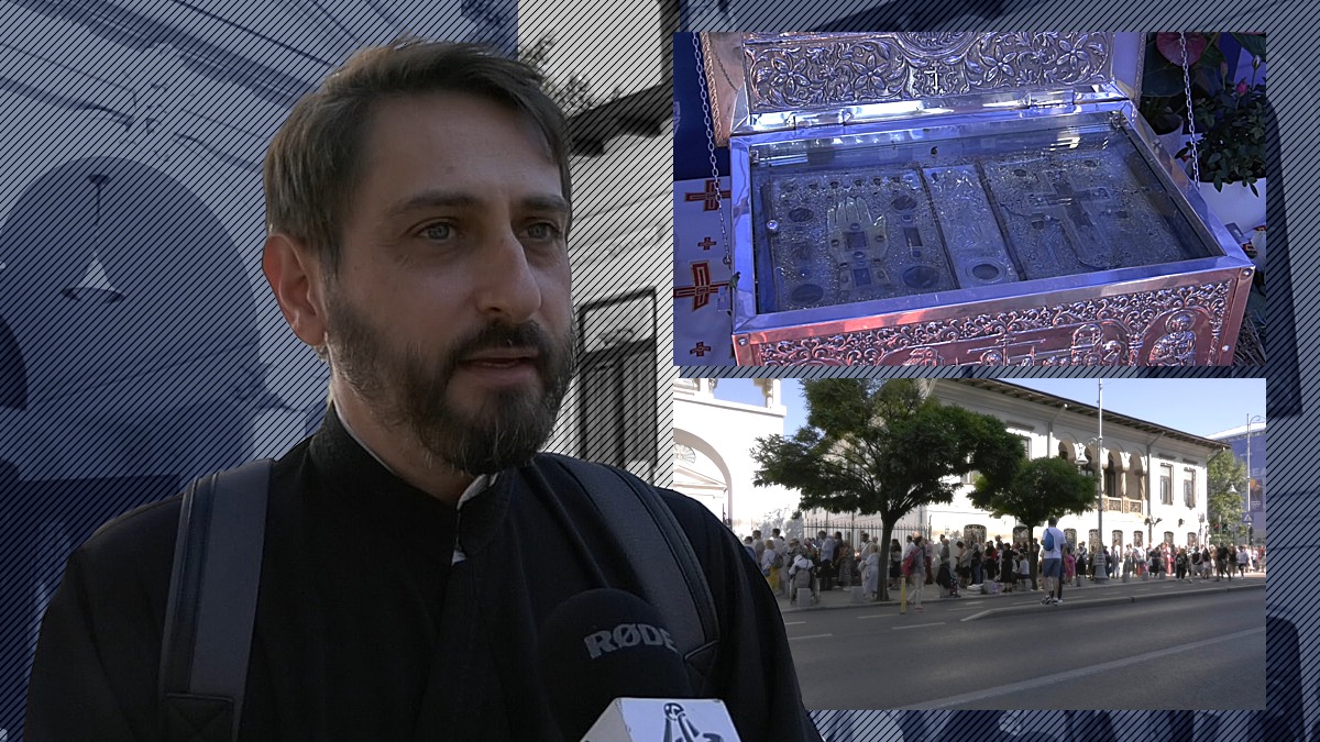 Pelerinaj IMPRESIONANT de Ziua Crucii în centrul Capitalei. Credincioșii au stat ore la coadă să atingă lemnul Crucii pe care a fost răstignit Iisus Hristos / Povestea neștiută a relicvei sfinte și cum a fost redescoperită din întâmplare. „Este cel mai mare fragment din lemnul Sfintei Cruci din România”