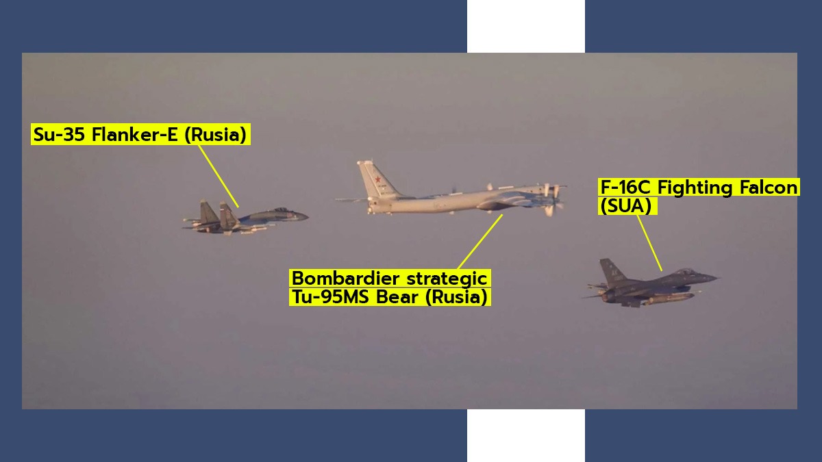 Jocul pe contre la înălțime și „ținta” ALASKA. Noi informații despre „întâlnirea” dintre avioanele F-16 americane și bombardierele rusești Tupolev Tu-95