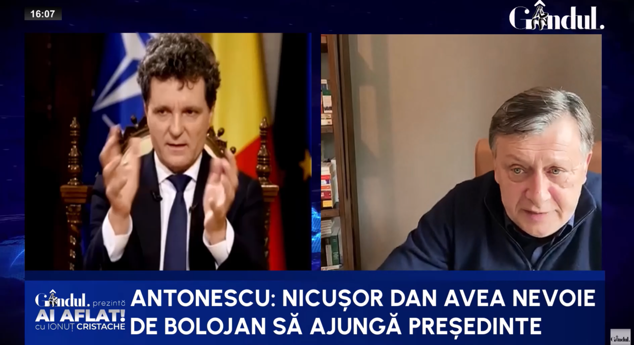 Crin Antonescu: „Nicușor și Bolojan, BINOM nereușit. Pare că Nicușor și Bolojan, deși sunt amândoi matematicieni, au alte calcule”