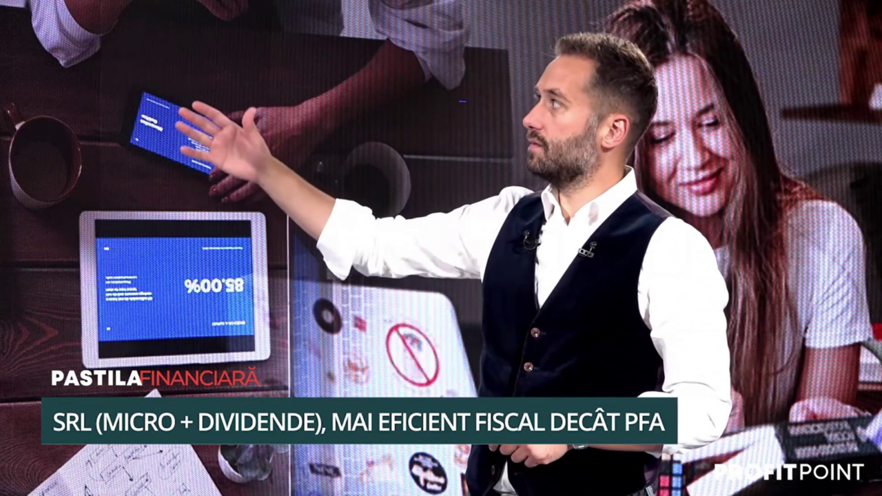 Alexandru Chirilă, la „Pastila Financiară”: „În cazul unui SRL, activitatea poate fi desfășurată prin administratori”