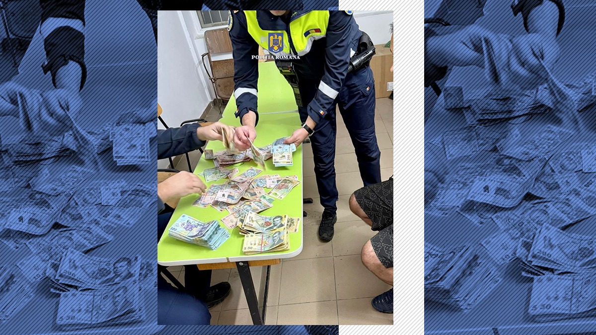 FURT spectaculos la Pucioasa. Hoțul a împrăștiat 20.000 de lei prin magazin în timpul jafului