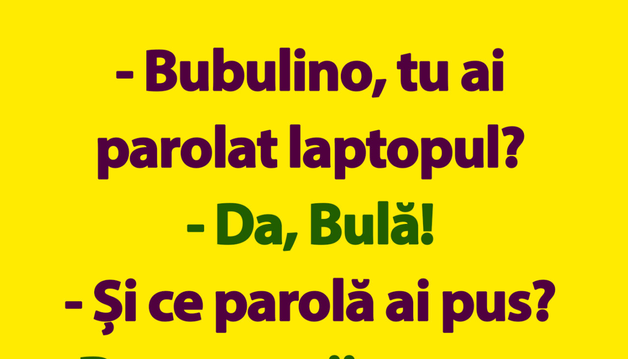 BANC | Parola de la laptopul lui Bulă