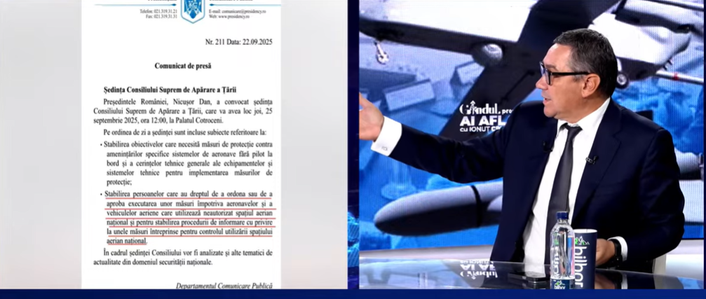 Victor Ponta: „Până mâine, dacă azi trimite Putin 100 de drone, nu le dă nimeni jos pentru că nu-i hârtia”