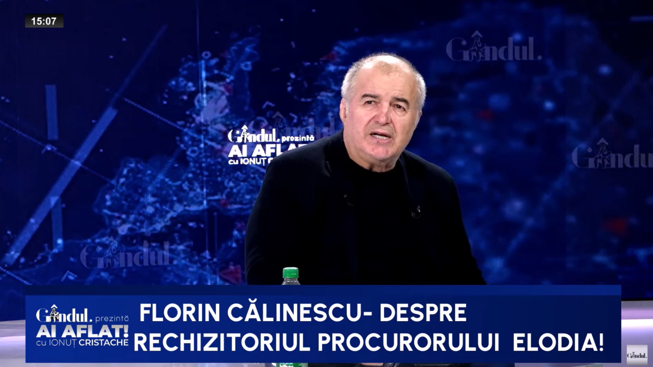 Florin Călinescu, atacuri la adresa procurorului general, Alex Florența: „Rechizitoriul este o JENANTĂ compunere”
