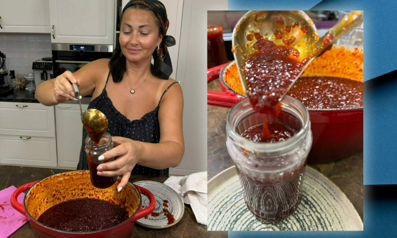 Rețeta de dulceață de ardei iute a Gabrielei Cristea. Preparatul este perfect pentru grătare