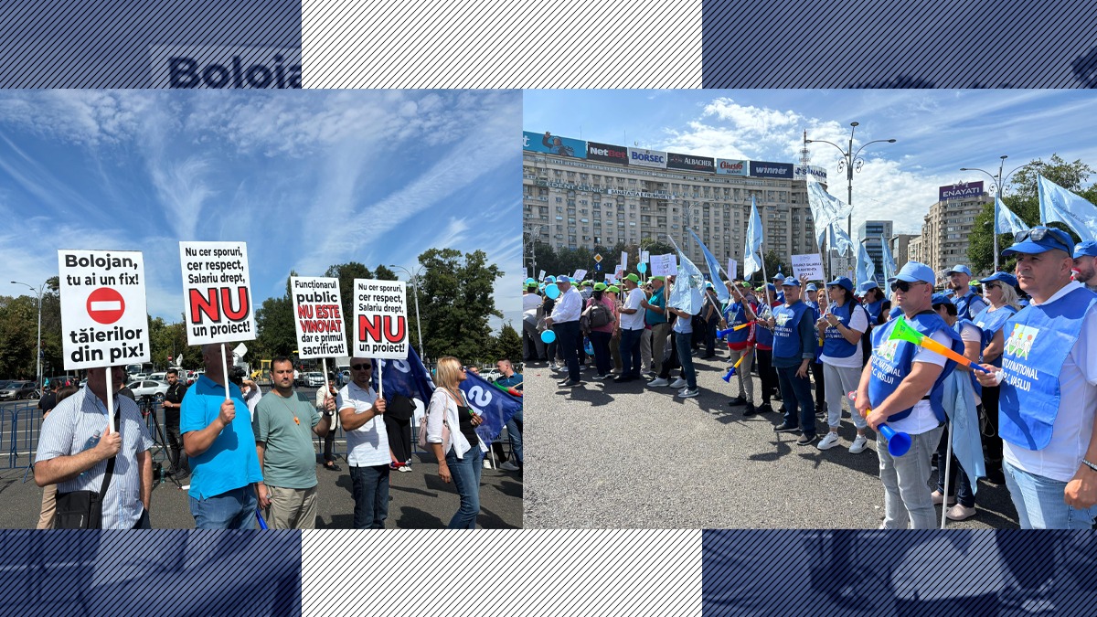 Capitala sub blocadă. Valul de proteste din administrația publică ar putea paraliza Bucureștiul. Mii de oameni s-au strâns deja în fața Guvernului