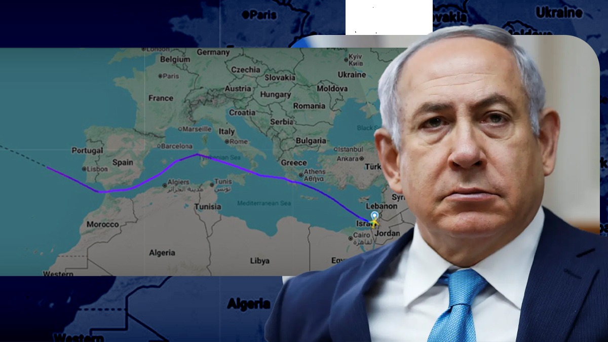 Avionul lui Benjamin Netanyahu a OCOLIT țările europene în drumul spre SUA. Aeronava a făcut 600 km suplimentari de teama mandatului de arestare