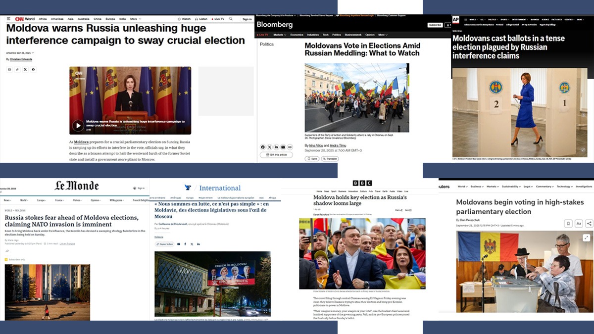 Presa internațională despre alegerile din Republica MOLDOVA: „Un vot crucial”, „alegeri istorice”, „integrarea cu UE sau întoarcere în umbra Moscovei”