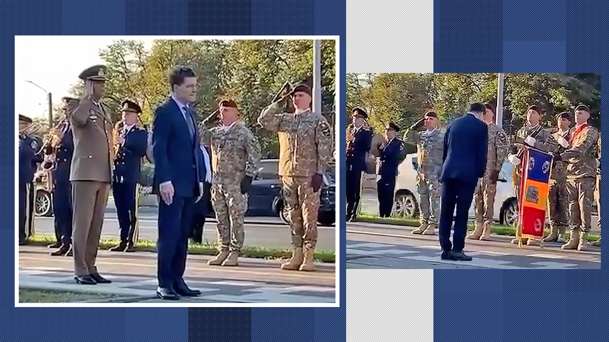 Unde e președintele? Aici e președintele! Nicușor Dan s-a pierdut în spațiu, la propriu, chiar în fața militarilor din Garda de Onoare. Șeful statului s-a învârtit pe loc, până i-a sărit un ofițer în ajutor