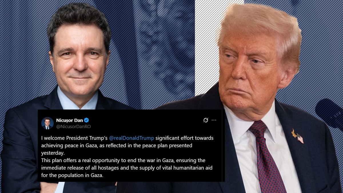 Nicușor Dan îi dă tag lui Trump pe X / Președintele român „salută” eforturile de pace ale liderului de la Casa Albă