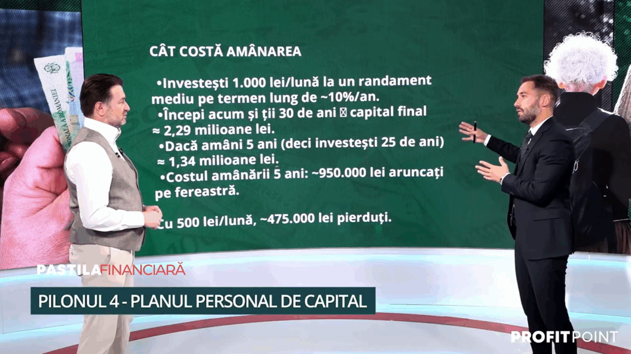 Alexandru Chirilă la „Pastila Financiară”: „Cum investim în Pilonul 4 și de ce amânarea ne costă pierderea dobânzii compuse?”