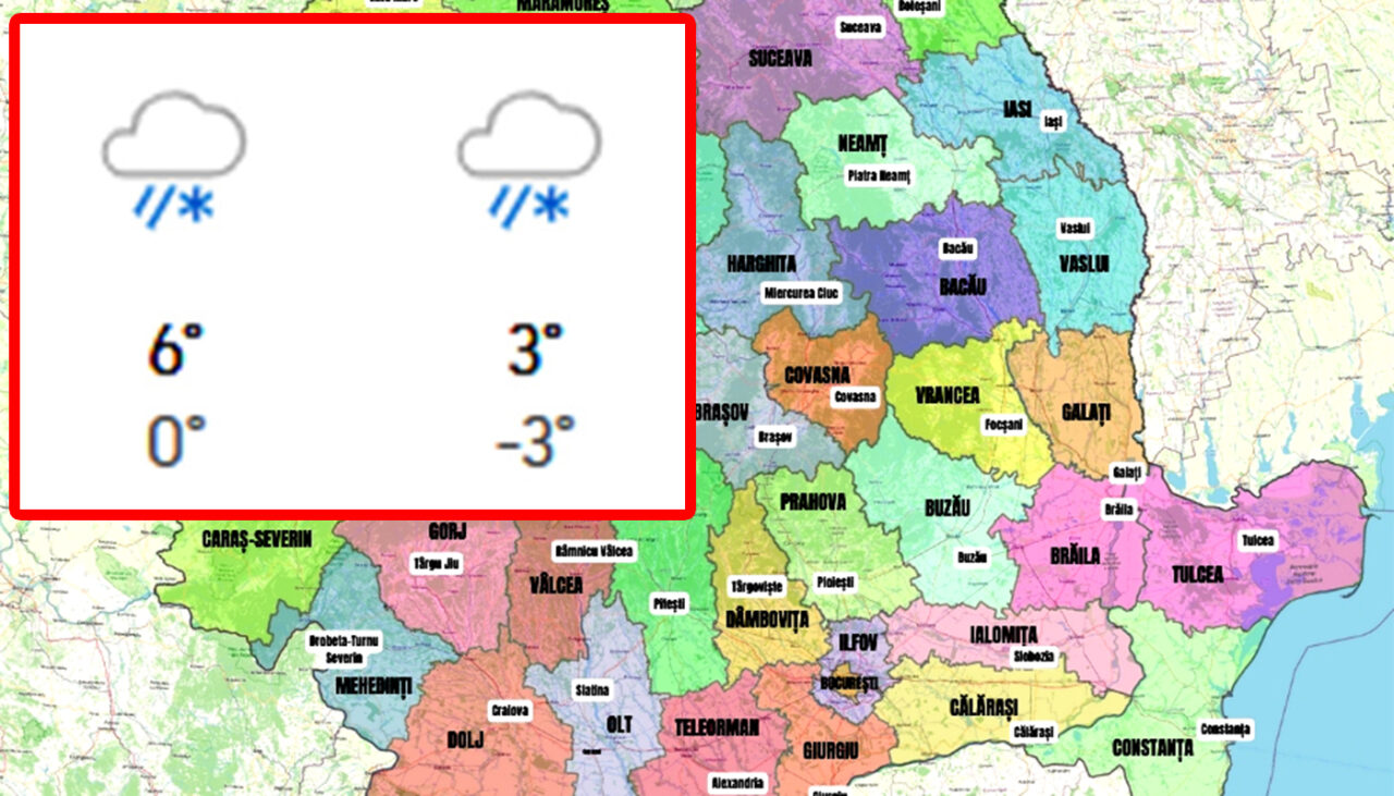 Lista orașelor din România în care vin NINSORILE săptămâna viitoare, potrivit meteorologilor Accuweather