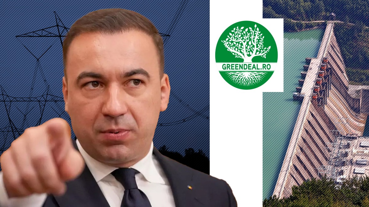 De unde vine COLAPSUL sistemului energetic național. Ministrul Energiei a descoperit apa caldă, eșecul Green Deal