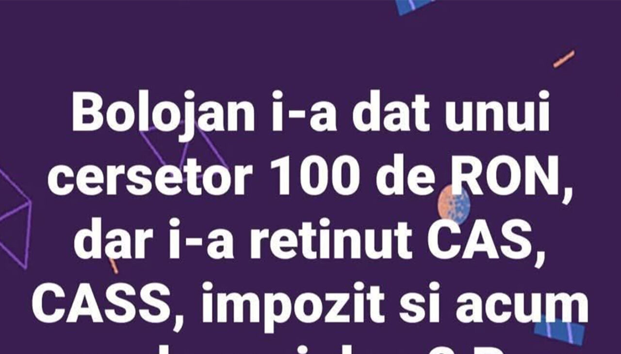 BANCUL ZILEI | Bolojan, cerșetorul și suta de lei