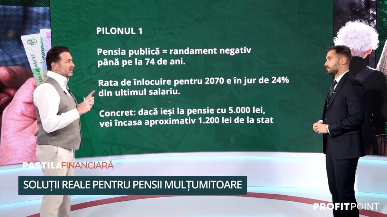 Pensia de stat nu ne mai poate SALVA. Alexandru Chirilă, la „Pastila Financiară”: „Avem o problemă că trăim din ce în ce mai mult”