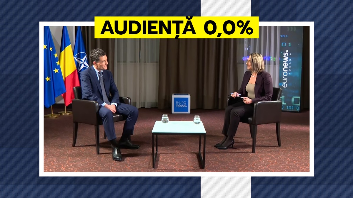 Nu s-a uitat nimeni la interviul lui Nicușor Dan de la Euronews. Media audienței pe cele 2 ore de interviu a fost de 0.0%