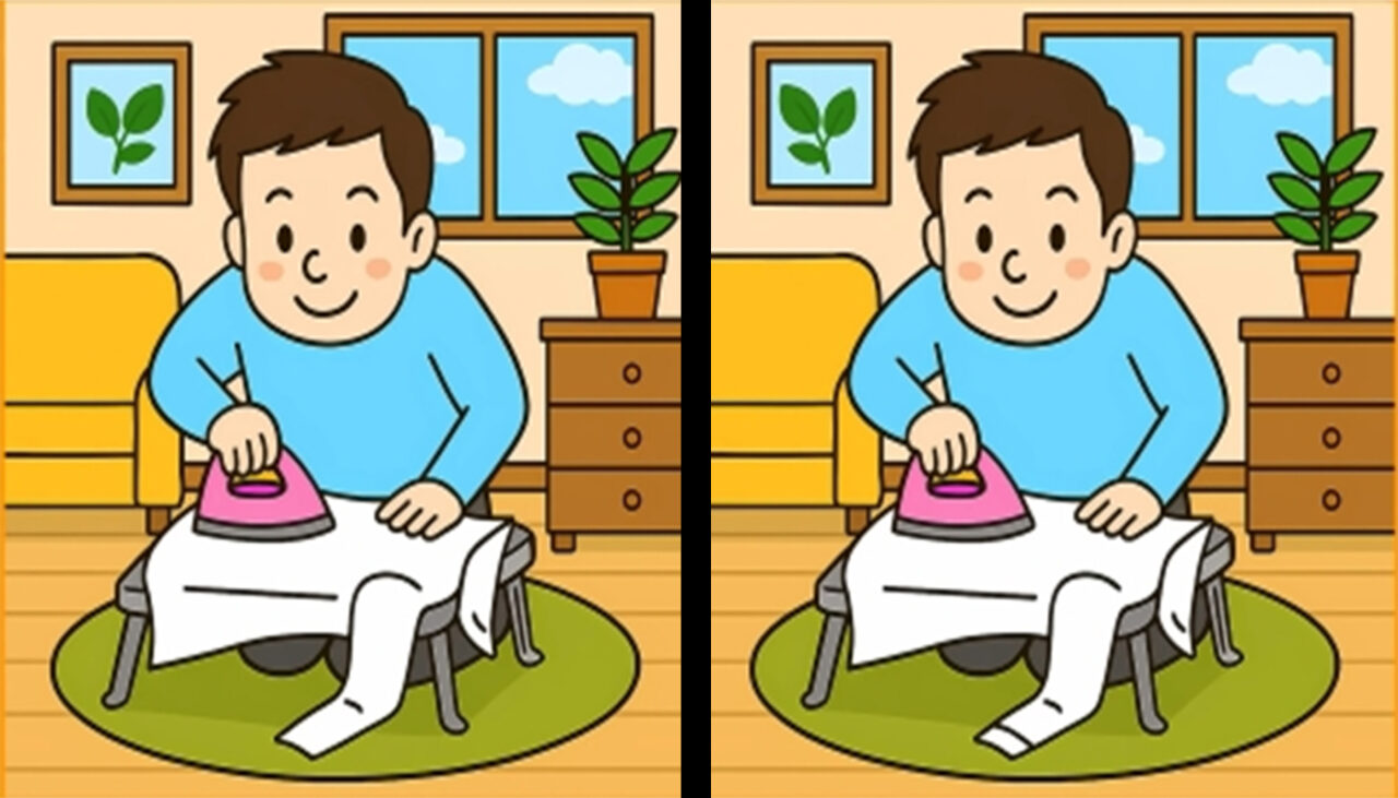 TEST de logică | Identificați toate cele 3 diferențe dintre acești doi băieți din imagine