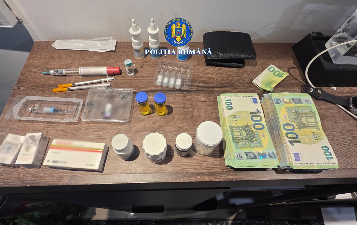 Munți de bani găsiți la traficanții de steroizi din România