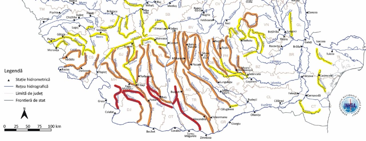 Alertă maximă de inundații. Va ploua cât pentru două luni. Care sunt județele vizate