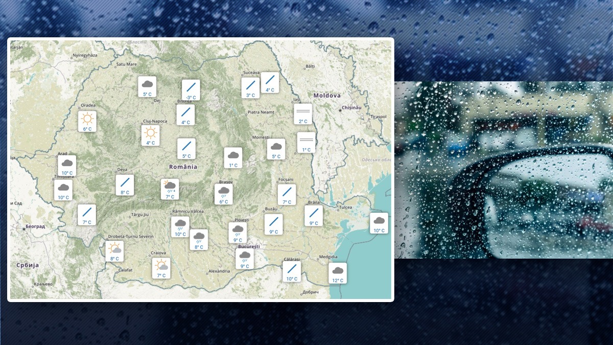 S-au întors ploile, iar mercurul din termometre coboară. ANM, pentru Gândul: „E o vreme rece, în mod obișnuit ar trebui să avem spre 20 de grade”