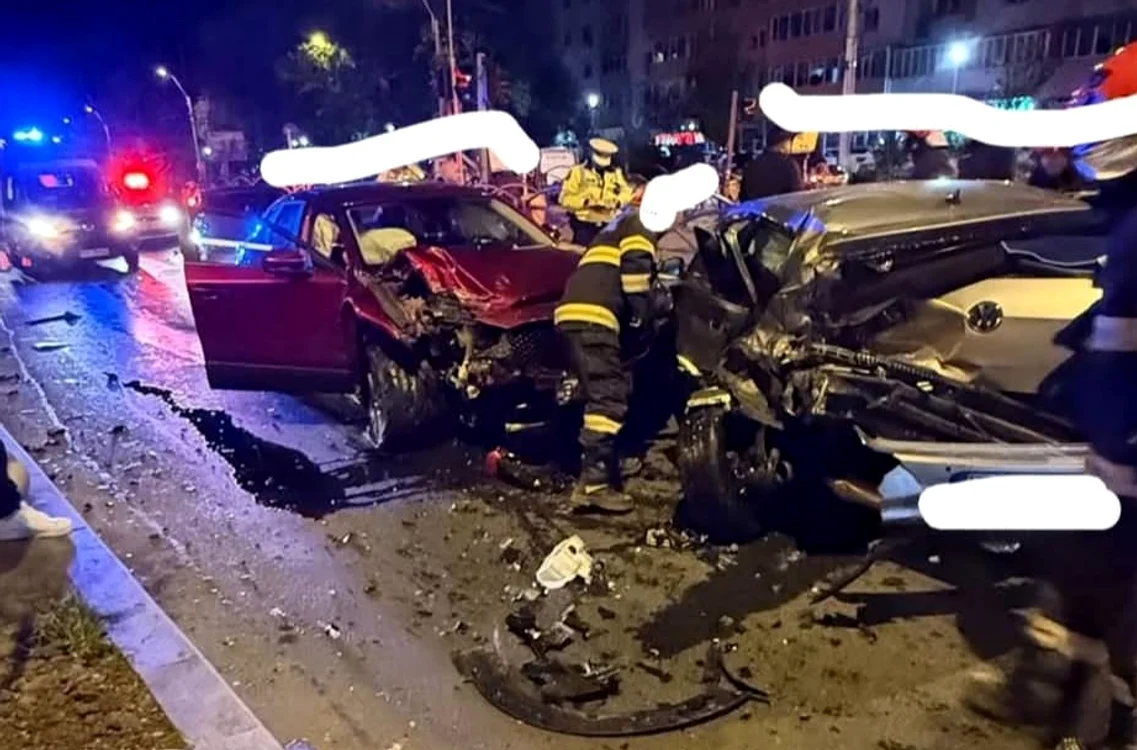O șoferiță a FUGIT de la locul accidentului, după ce a provocat un carambol în cartierul Rahova din Capitală. Două persoane au fost rănite