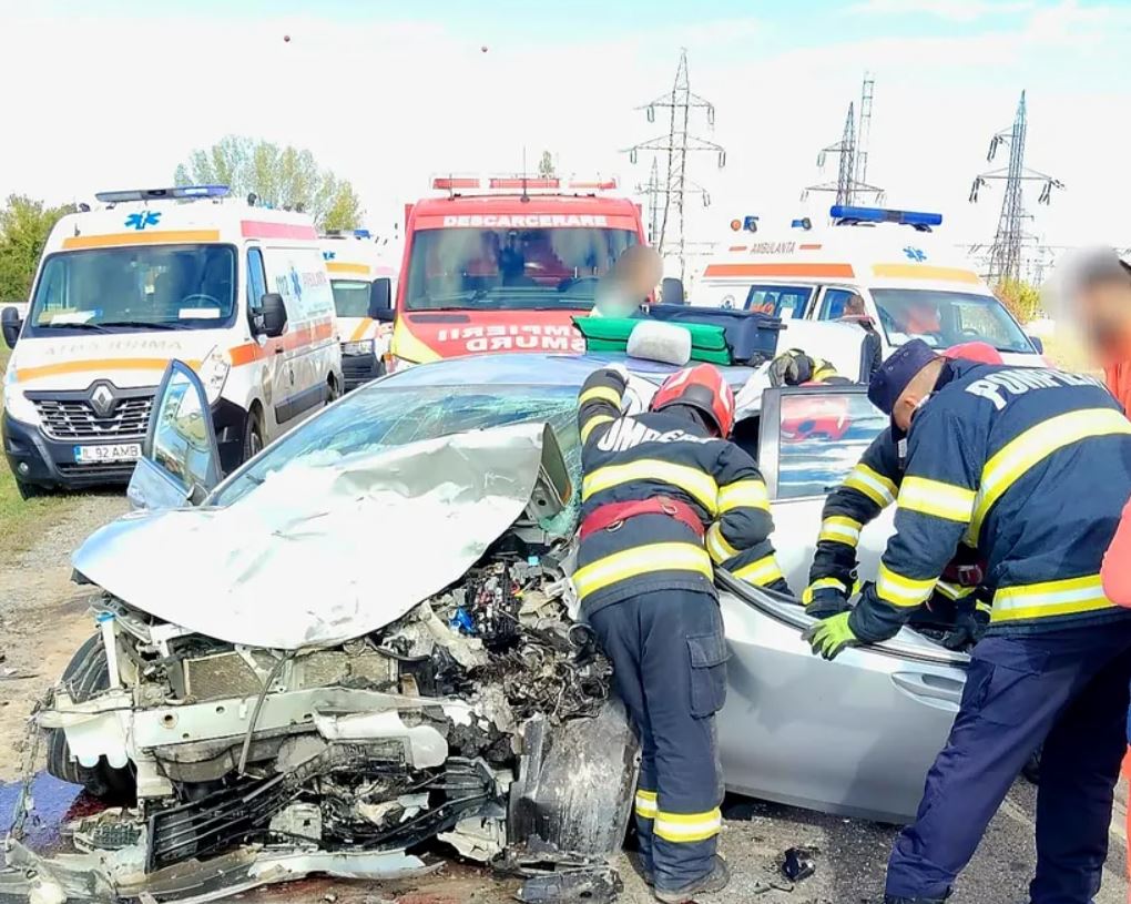 Accident rutier între Slobozia și Drajna. Patru persoane au fost rănite
