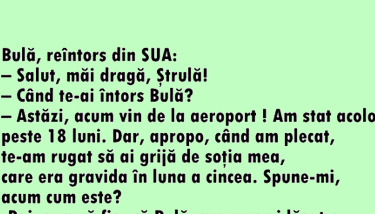 BANC | Bulă se întoarce din SUA