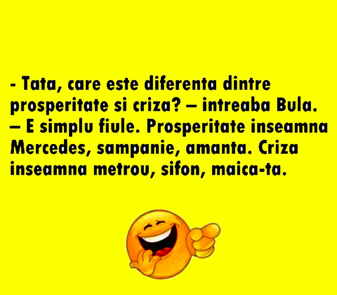 BANC Bulă și diferența dintre prosperitate și criză