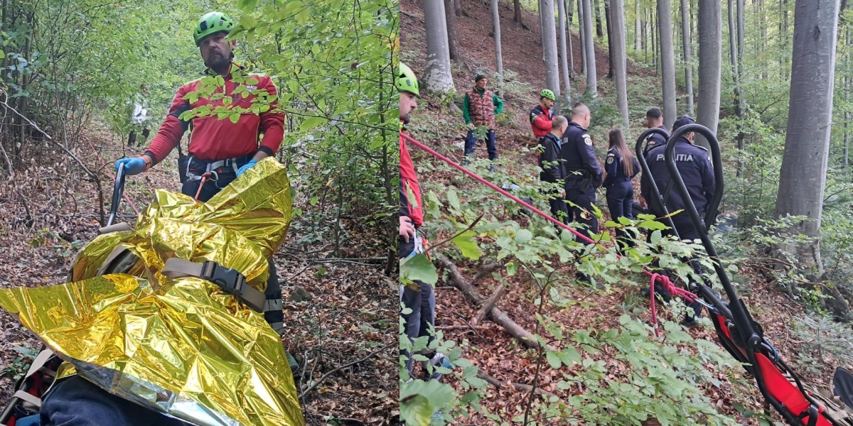 Un cetățean francez s-a aruncat în gol în munții Comarnic. Politia a intervenit pentru recuperarea trupului neînsuflețit