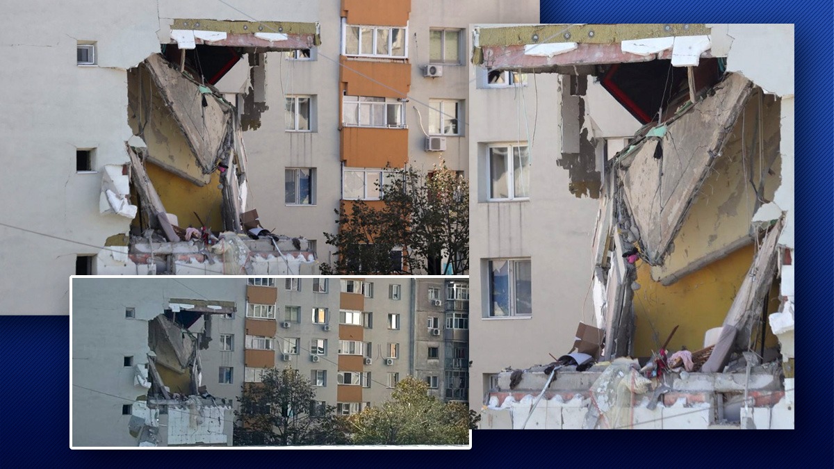 Specialiștii în construcții sunt uimiți că blocul nu s-a prăbușit, în urma exploziei: „Fenomenal! E mare minune că blocul a rămas în picioare”